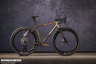 Das Exposure x Cicli Barco wird aus Dedacciai Zero Uno Rohren handgefertigt.