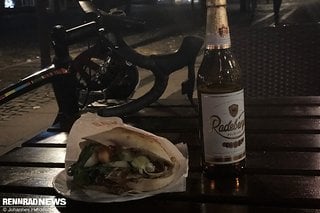 Fertig. Nie haben Döner und Bier leckerer geschmeckt!