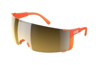 POC Propel in der Farbe Fluorescent Orange Translucent / Violet Gold Mirror.