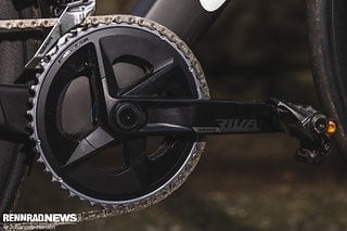 Das Cervélo S5 kommt wie die meisten Rival Aero-Rennräder mit der 48-35 Kurbel.