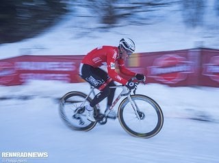 Der Schweizer Meister Kevin Kuhn kam hervorragend mit den Verhältnissen klar