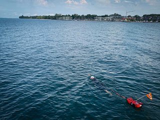 Die 60 km schwimmen im Bodensee waren eine harte Prüfung für Deichmann