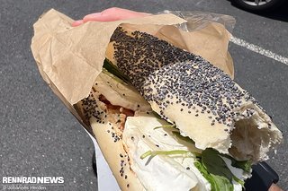 Auf dem Weg gab es natürlich Baguette als Mittagssnack.