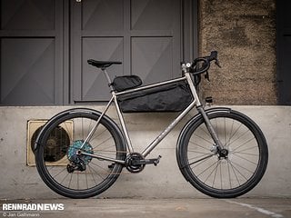 Auch dieses Langstrecken Titan Gravel Bike entstand als Custom Aufbau für einen Kunden