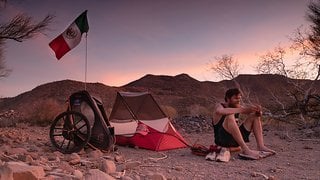 Die Hitze machte in Mexiko irgendwann die Regeneration im Zelt unmöglich.