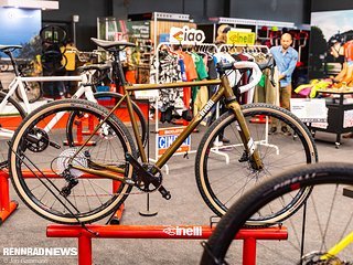 Das Cinelli Nemo TIG Gravel war eines der jüngsten Gravel Bike-Modelle auf der Velofollies 2024