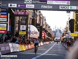 Romy Kasper, die eigentlich von der Bahn kommt, war auf Platz 5 die bestplatzierte deutsche Gravel-Rennfahrerin bei der WM 2024.