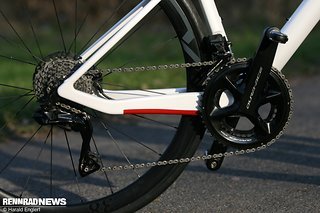 Die Dura Ace Di2 Schaltung ist über jeden Zweifel erhaben