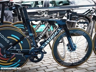 Specialized stellte bei der Tour de France 2019 das neue Shiv TT vor – hier das Bike von Peter Sagan