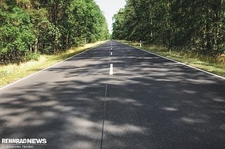 10 Kilometer stehen bevor (ich bin natürlich nicht auf dem Mittelstreifen gefahren)