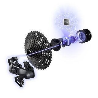 Das neue Shimano Q'Auto ermöglicht automatische Schaltvorgänge dank einer smarten Nabe, die ein drahtloses Di2-Schaltwerk mit Anweisungen und gleichzeitig auch mit Strom versorgt.