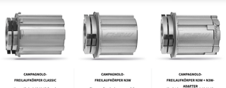 Der neue Campagnolo N3W-Freilaufkörper ist abwärtskompatibel bis hin zu den 11-fach-Kassetten