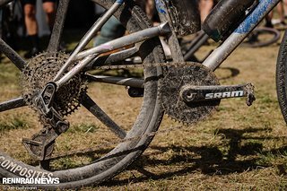 UDH-Schaltaufnahme für das MTB Transmission-Schaltwerk und Carbon-Kettenblatt von Gemini.