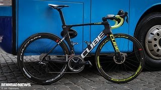 Das Cube Litening C:68 X ist der neue Aero-Allrounder von Cube und wurde erst kurz vor der Tour vorgestellt