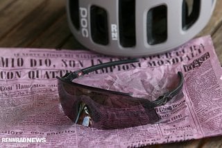 Die Oakley Kato ist mit 275 Euro die teuerste Rennrad-Brille in unserem Test