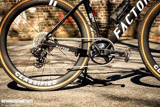 Mit einem 48er-Kettenblatt und einer Kassette bis 40 Zähne waren wir auf dem Gravel Bike für alle Situationen gut gerüstet.