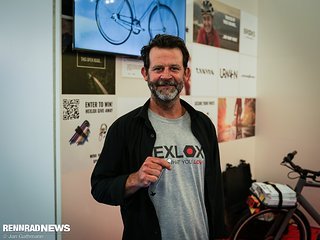 Ian Berrell von Hexlox brachte einen Aero-Schnellspanner mit