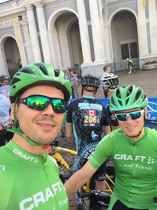 Selfie vor dem Start in Brixen