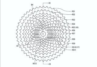 12 Ritzel zeigt die technische Zeichnung des Shimano Patents