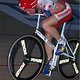 Graeme Obree 1993 mit bike *Old Faithful* auf dem weg zum Stundenweltrekord