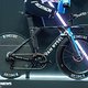 Auch das Van Rysel XCR Time Trial Bike stand im Neonlicht des Decathlon Standes.