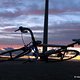 Mein Radl mit Sonnenuntergang