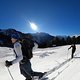 11:00 Papa-Tochter-Skitour: Talstation Bärenschneise Stalderhütte Tanzalm Narrenkopf Sechszeiger mit Sundowner am Gipfelschirm und Abfahrt ins Tal