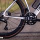 Die Shimano GRX Di2 2x12 Gruppe passt gut zum schnellen Gravel Race-Einsatz.