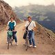 Gaviapass mit 3-Gang-Tourenrad (Radtour Trier - Gardasee 1987)