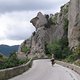 Straße nach Castelmezzano, Basilikata, lukanische Dolomiten