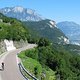 Anstieg zum Monte Bondone, unten Trento