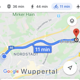 Google erkennt inzwischen recht gut gute Radwege, wie hier eine örtliche Trasse