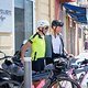 Die Rallye-Fahrer am Café du Cycliste in Nizza