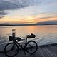 Tag 7, Sonnenaufgang am Hafen von Larvik.