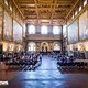 In den Sälen des Palazzo Vecchio konnten die Fahrer warten, bevor es auf die Bühne ging.